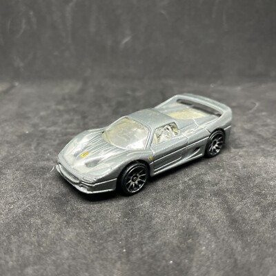 VHTF 1999 Hot Wheels Silver Ferrari F50 w/10 Spoke Wheels - Flames