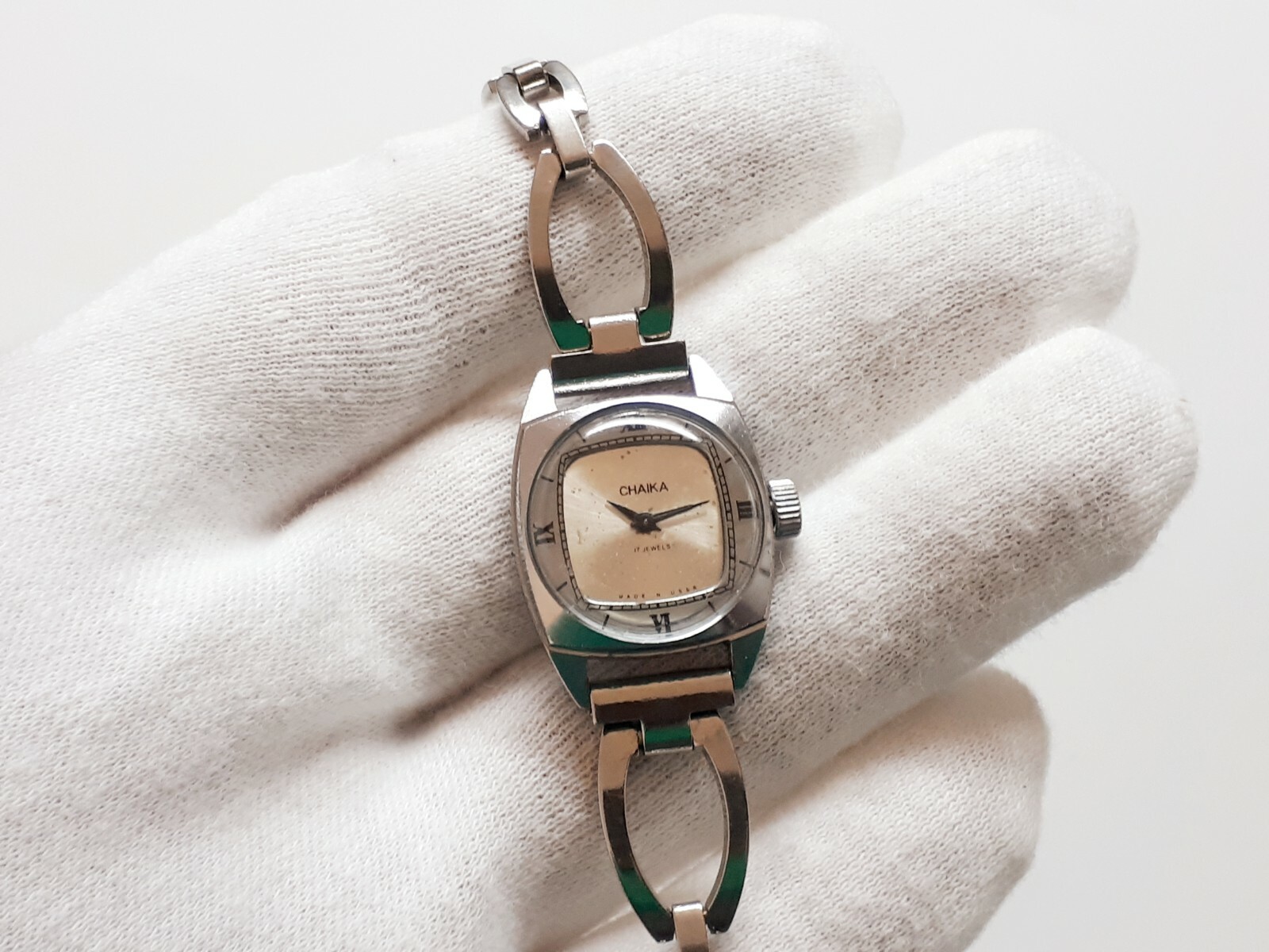 Retro Vintage CHAIKA USSR Hand-Winding Mechanical Women's Watch Uhr
