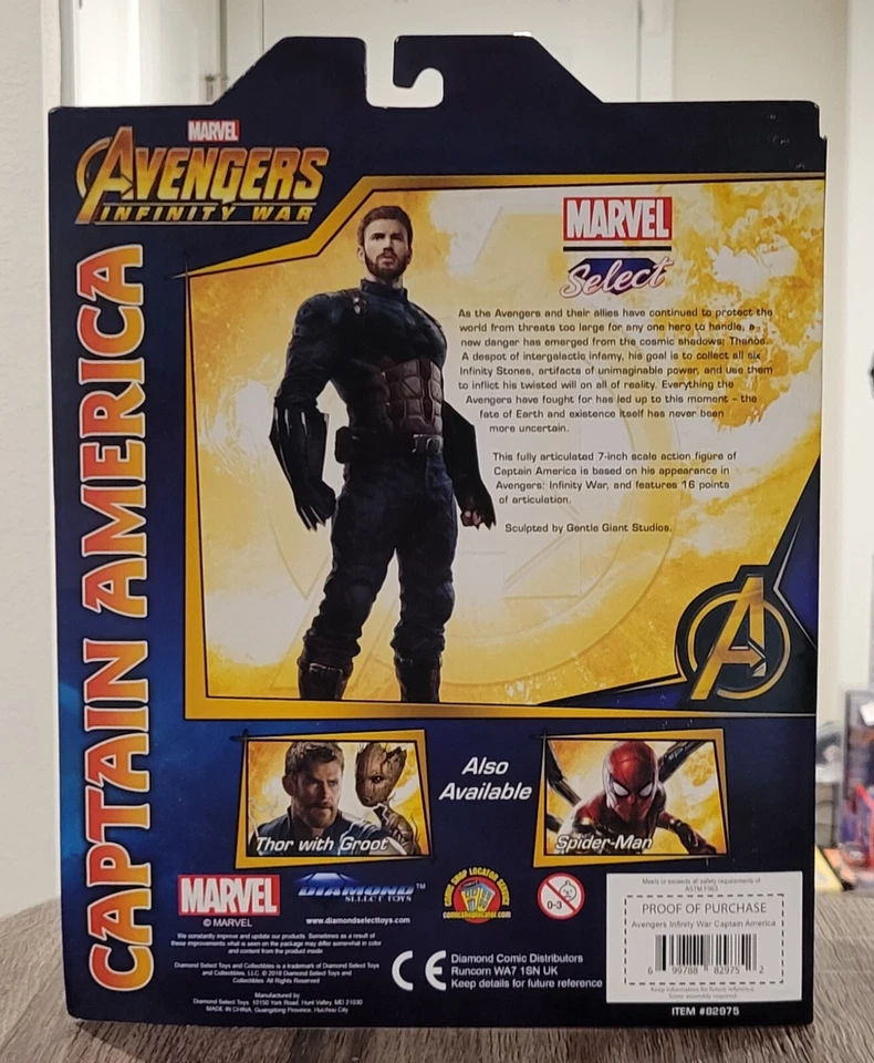 Marvel Diamond Select Capitán América 2018 (Infinity War) *Nuevo en caja* Foto 2 de 4