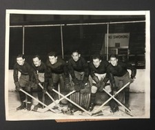 1928 University Of Pennsylvania Hockey Team Photo College Stars In Full Uniform 