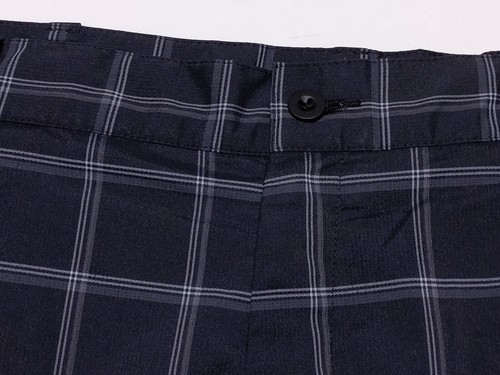 NIKE GOLF Performance Shorts Black Gray Plaid ~ Size 36 - Picture 3 of 7