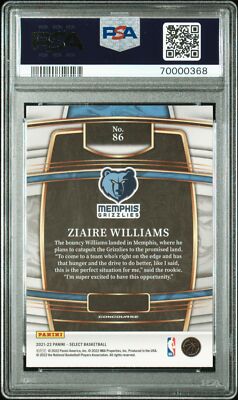 2021-22 Panini Select - Concourse Ziaire Williams #86 (RC