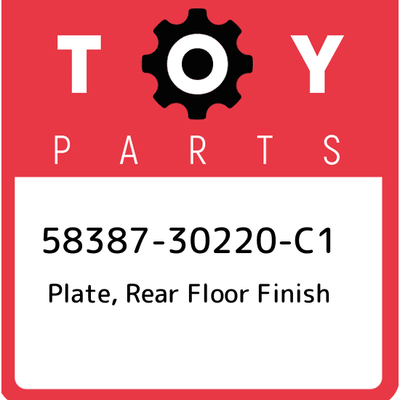 58387-30220-C1 Toyota Plate, rear floor finish 5838730220C1, New 