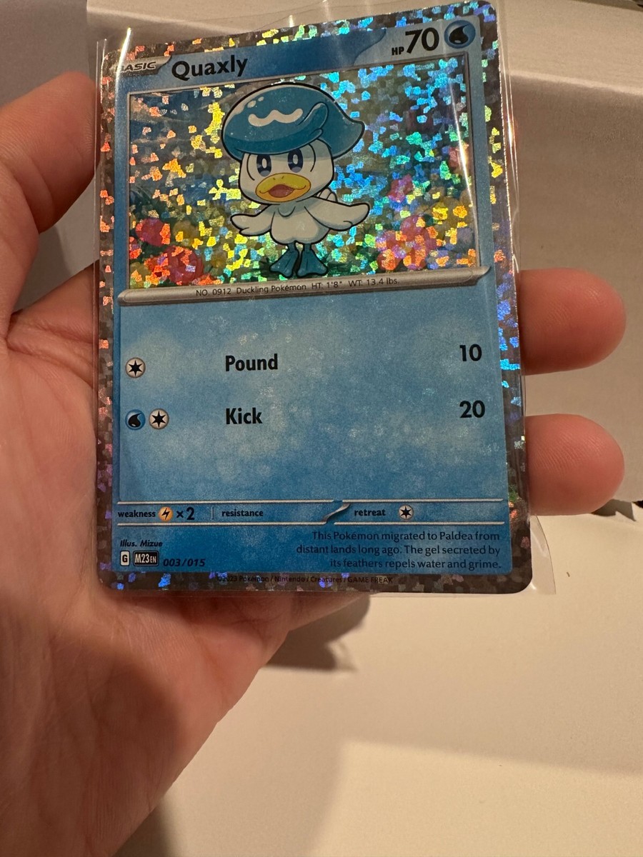 Pokemon TCG Quaxly Foil Shiny Holo Card McDonald Exclusive Pokemon TCG Quaxly Foil Shiny Holo Card McDonald Exclusive