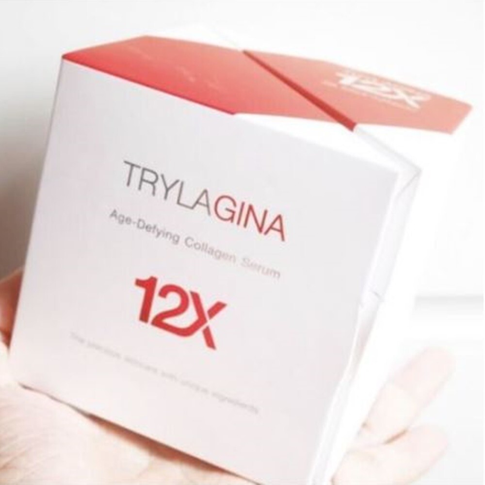 Sérum TRYLAGINA Collagène Anti-Âge 12X - 2x30g, Hydratant Rides, SPF 0, NEUF