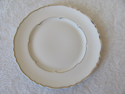 Haviland Versailles Limoges France-White w/ Platinum - Bread Plates - Set of 3