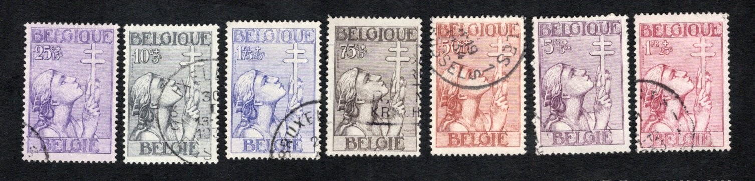 Belgium 1933 stamps Mi#366-372 START10%ONLY used CV=198$