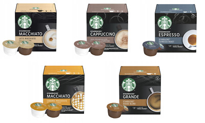 NESCAFE DOLCE GUSTO STARBUCKS CAPSULES - HOT COFFEE - LATTE ESPRESSO MACCHIATO