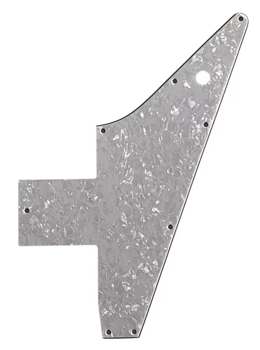 New 4 Ply Guitar Pickguard For Gibson 76 Explorer Re-Issue Style,White Pearl
