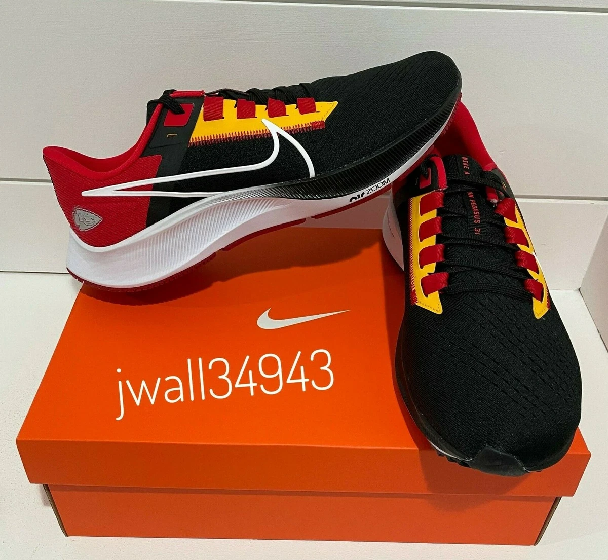 Nike Kansas City Chiefs Air Zoom Pegasus 38 Running Shoes