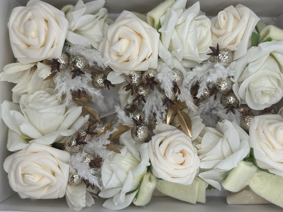 (Conjunto de 6) Ling's Moment Boho corpete de pulso seco para casamento, formatura, festa de noiva - Imagem 4 de 4