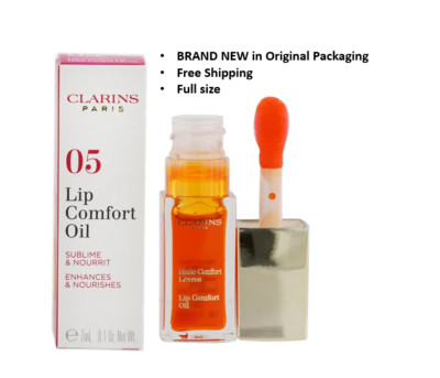 Clarins lip comfort oil 05 Tangerine BRAND NEW IN BOX