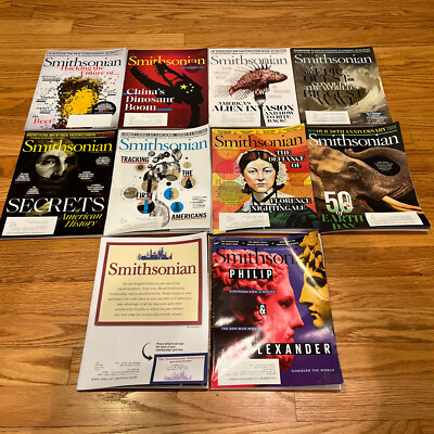 10 Smithsonian Magazine Lot Beer Dinosaur AI Energy Alien Invasion 2018 ...