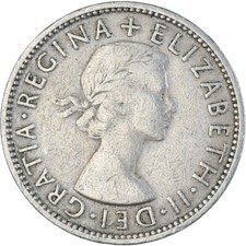 #1340821 Coin, Great Britain, Florin, Two Shillings, 1955