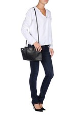Borsa a tracolla Designer Philosophy Di Alberta Ferretti in vera pelle nera