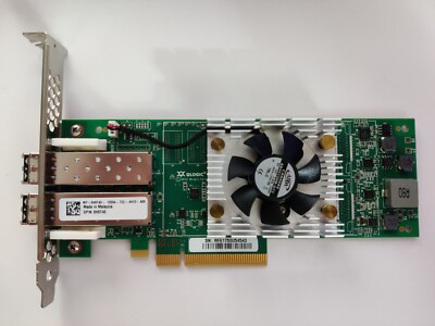 Qlogic QLE2662-Dell Dual-Port 16gbit PCie +2x SFP+ Transceiver, 0H8T43
