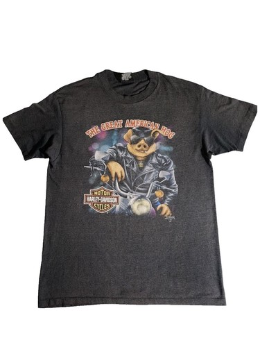 Vintage Grateful Dead Motorcycle Harley Davidson T-shirt Adult