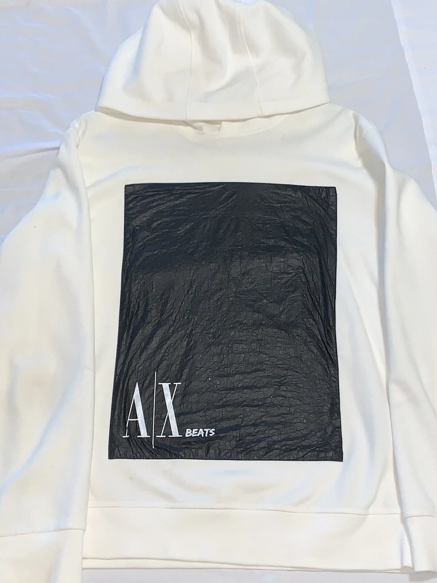 Armani exchange cheap white hoodie