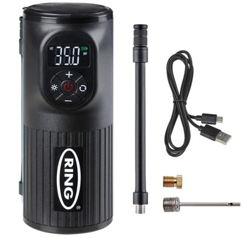 Ring Handheld Rechargeable Tyre Inflator Digital Air Compressor