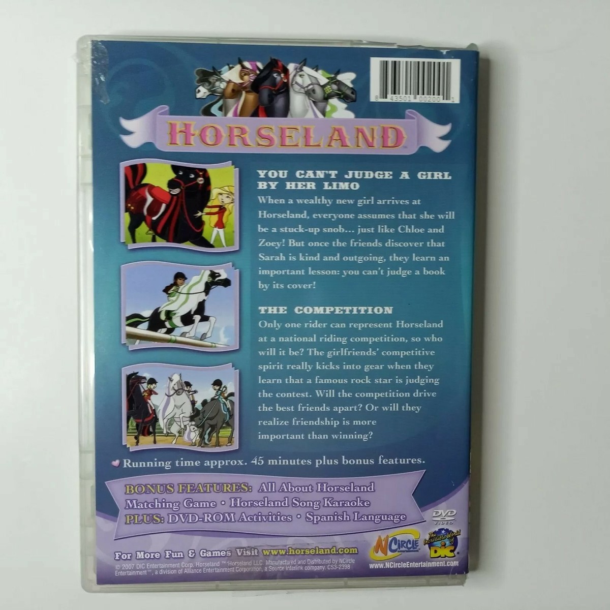 Horseland - Friends First, Win or Lose KIDS DVD 843501002001