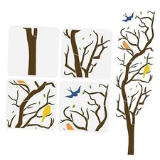 4PCS Tree of Life Painting Stencil 11.8x11.8 inch Reusable Tree Branches