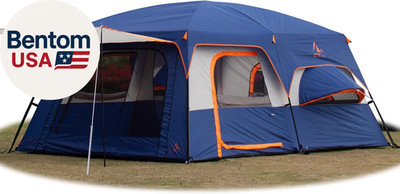 Extra Large Tent 10-12-14 Person(B),Family Cabin Tents,2 Rooms,3 Doors and 3 Win