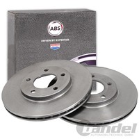 2X A.B.S. Bremsscheiben 282Mm Vorne Passend FüR Chrysler Voyager Plymouth