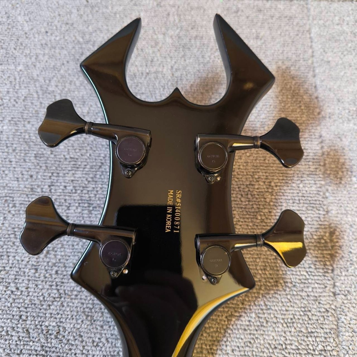 B.C.Rich Warlock Bass Black Electric Guitar Neck-through From