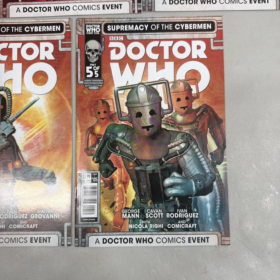 DOCTOR WHO EVENT 2016 1-5 set SUPREMACY OF THE CYBERMEN CONNECTING COVERS (DW02) - Image 2 of 4