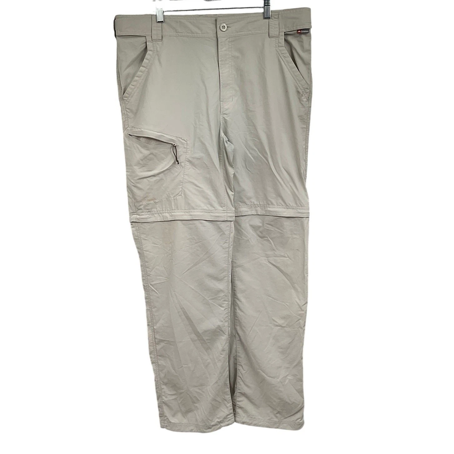Simms Men's Zip Off Fishing Pant Khaki XL