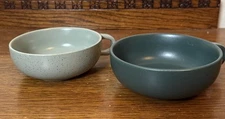 2 Speckled Matte Coffee Soup Mugs Project 62 Sage Dark Green