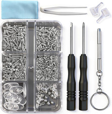 Juego de Tornillos Para Reparar Gafas Kit de Reparacion De Lentes 15 Tipos