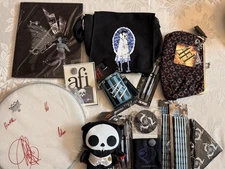 AFI Super Fan Mega Lot Signed Drumhead Articia Figures Shirts Merch Bundle Rare