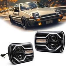 5x7/7x6 H6054 LED Headlights-1200 Brighter, Anti-Glare Sealed Beam Hi/Low wi...