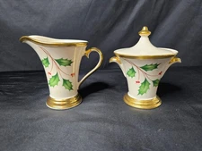 Lenox HOLIDAY  Creamer & Sugar Nouveau Gold