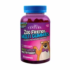 Zoo Friends MultiVitamin 60 Gummies By 21st Century