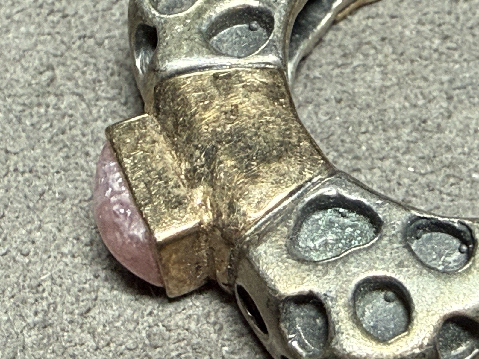 DIAN MALOUF STERLING SILVER STACKABLE RHODOCHROSI… - image 5