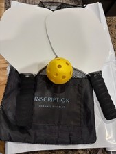Bulk 5 Sets of 2 Pickleball Paddles with Game Balls and Mesh Carry Bags - 10qty