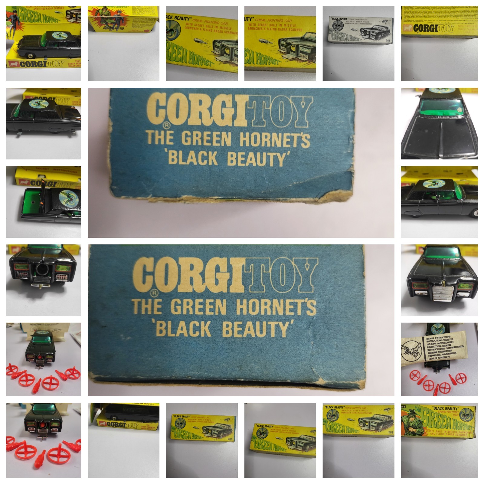 LE FRELON VERT (The Green Hornet) - Corgi 1966 - Black Beauty Ref.268