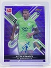 ASTER VRANCKX 2022 TOPPS FINEST ROOKIE PURPLE WAVE #147 RC AUTO /80 Q4260