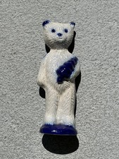 Salmon Falls Stoneware Bear Dover NH 1992 Teddy Bear With Tree Stoneware