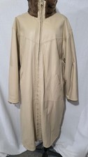 Mark Andre NY (Andrew Marc) Genuine Leather Faux Fur Reversible  Long Trench 3XL