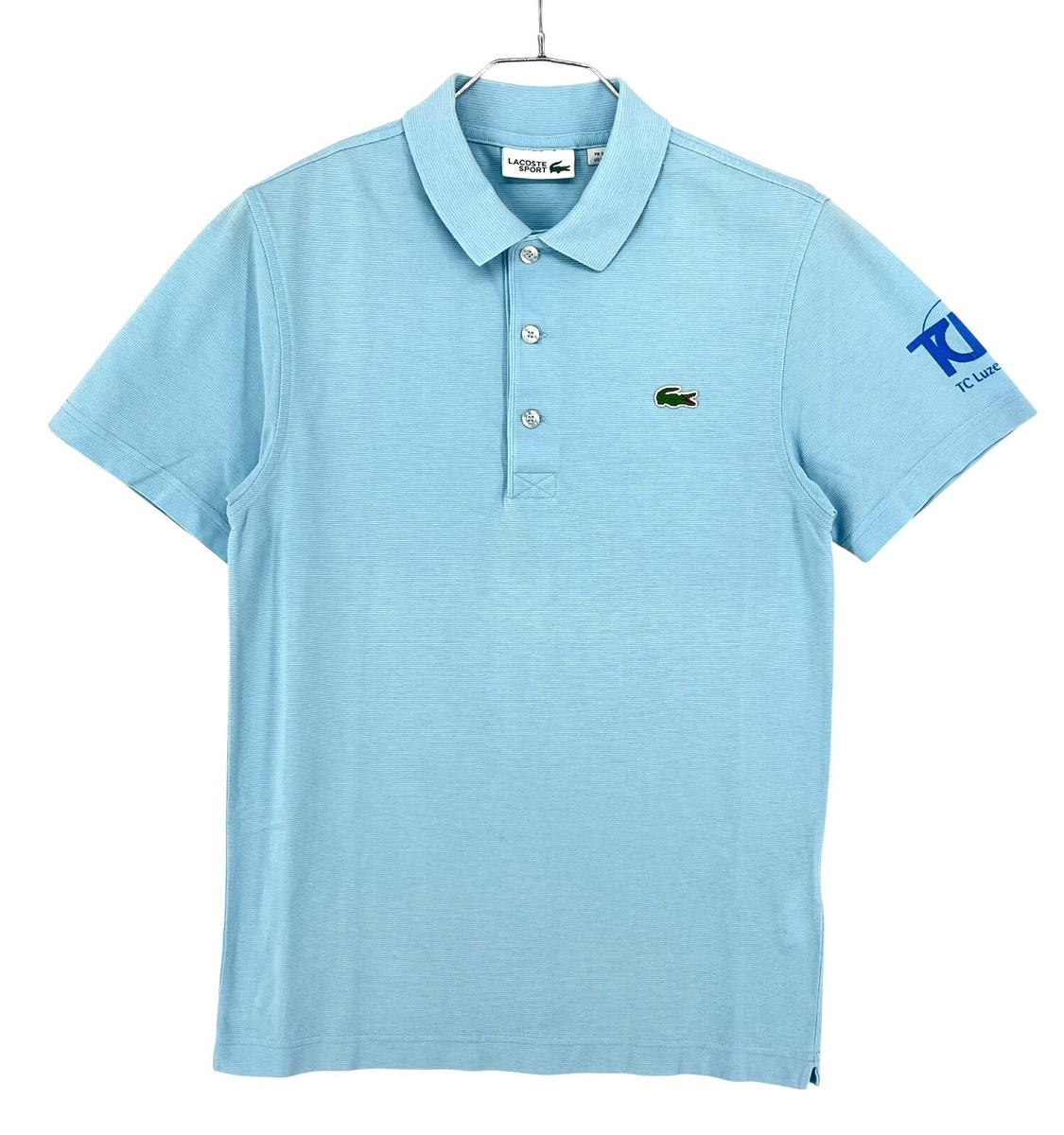 Lacoste Sport Men Casual Light Blue Polo Shirt T-Shirt Size 2 - XS