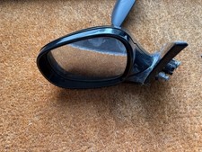 BMW 1 Series E88 M-Sport 2008-2011 left passenger Wing Mirror Black 3-Pin OEM
