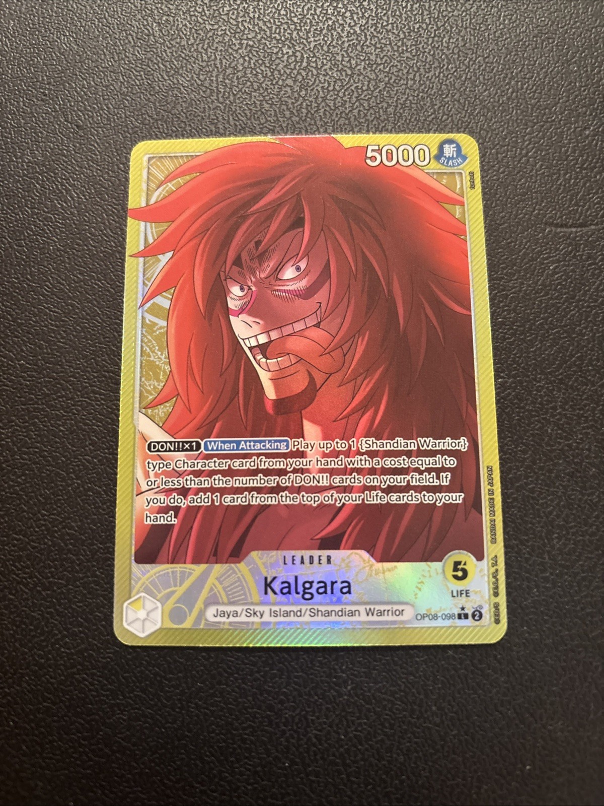 One Piece TCG Kalgara Alternate Art Leader OP08-098 Two Legends
