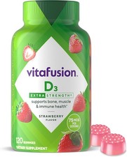 Vitafusion Vitamin D3 75 mcg Bone  Immune Support Strawberry Gummies 120 ct