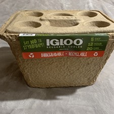 Igloo Riutilizzabile Biodegradabile Riciclabile Ghiaccio Cibo Lattine Raffrescatore Escursione Pesce Camp NUOVO