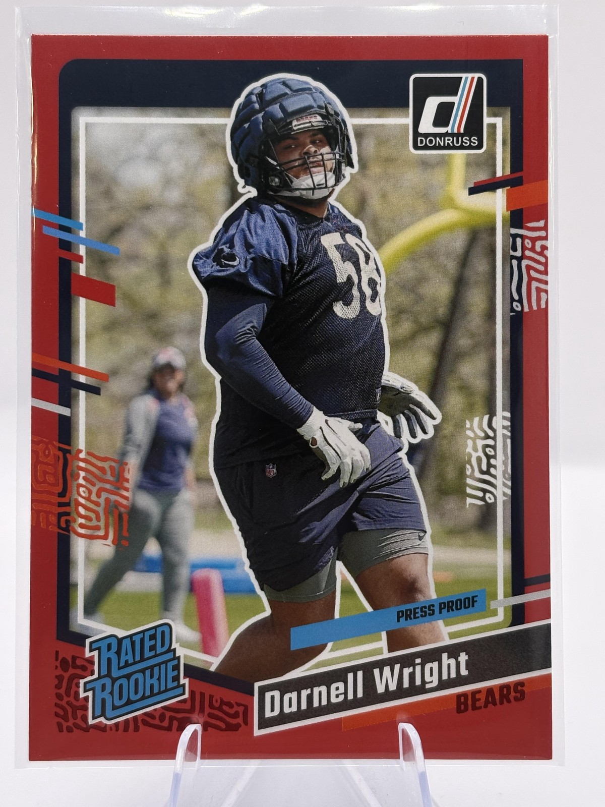 2023 Donruss #313 Darnell Wright Press Proof Red