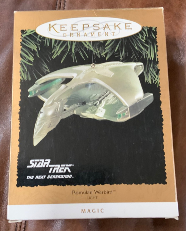 Hallmark Keepsake Ornament 1995 Star Trek Next Generation Romulan Warbird New