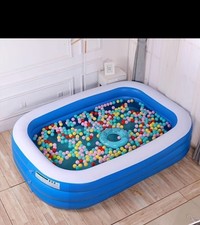 Inflatable Swimming Pool Easy to Clean Blow up for Summer Family Party